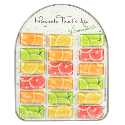 Magneet fruit vitaminekick 5,8 cm 4 assorti | 36 stuks