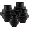 Daan kromhout vaas stairs zwart 20 cm | 4 stuks