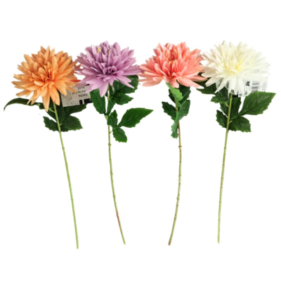 Kunstbloem dahlia 69 cm 4 assorti | 24 stuks