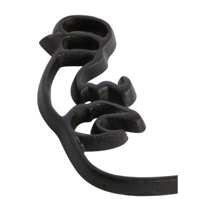 Light living wanddecoratie face zwart 38 cm | 6 stuks