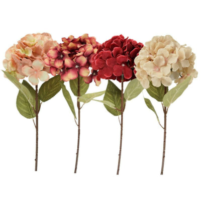 Kunstbloem hydrangea 54 cm 4 assorti | 24 stuks