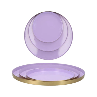 Daan kromhout dienblad marrakech lila goudkleurig 33 cm | 6 stuks