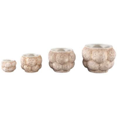 Ptmd bloempot fareeda s créme 14 cm | 12 stuks