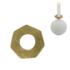 Stjernsund kaarsenring loua messingkleurig 5,5 cm | 48 stuks