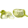 J-line pot met deksel duif glas groen 14 cm | 12 stuks