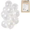 Folat ballonnen origami cijfer 6 jaar 30 cm set van 12 | 24 stuks