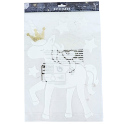 Raamsticker eenhoorn 40 cm | 24 stuks