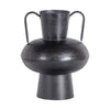 Woood vaas vere metaal zwart 37 cm | 4 stuks