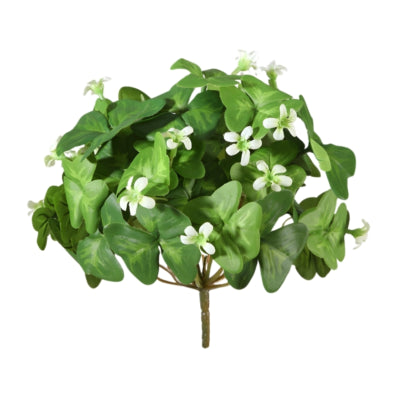 Kunstbloem oxalis bush wit 20 cm | 12 stuks