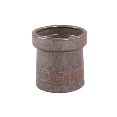 Ptmd bloempot rail hoog s donkerbruin 11 cm | 18 stuks