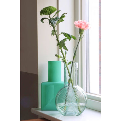 Vaas judy square mat turquoise 22,5 cm | 12 stuks