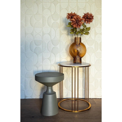 Ptmd bijzettafel danillios olijfgroen 40 cm | 2 stuks