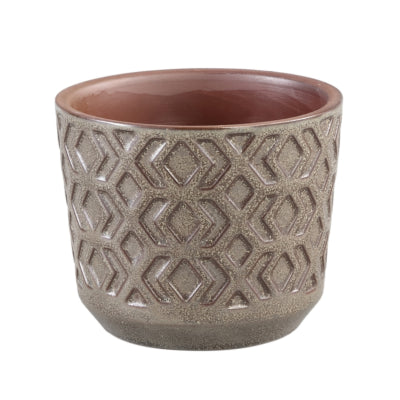 Ptmd bloempot pella s bruin 10 cm | 12 stuks