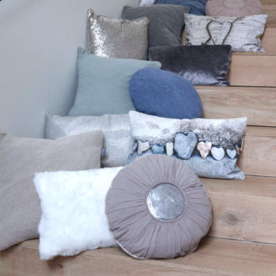Walra kussenhoes mette rond grijs 40 cm | 12 stuks