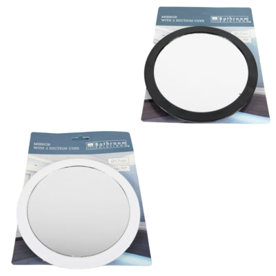 Spiegel met zuignap 17 cm 2 assorti b-keus | 36 stuks