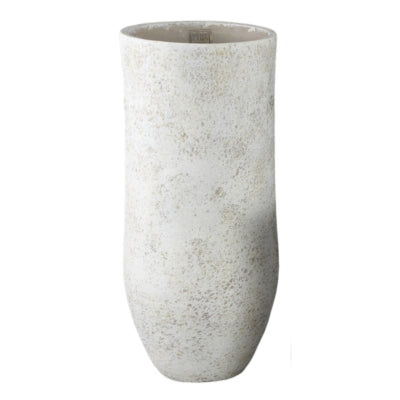 Ptmd bloempot dorin hoog l wit 50 cm | 2 stuks