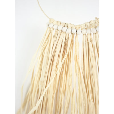 Wanddecoratie raffia bead cirkel 70 cm | 24 stuks