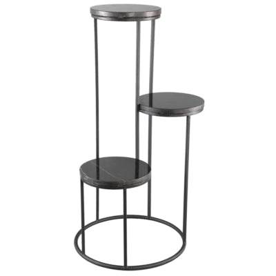 Ptmd bijzettafel hilde marmer 81 cm | 2 stuks