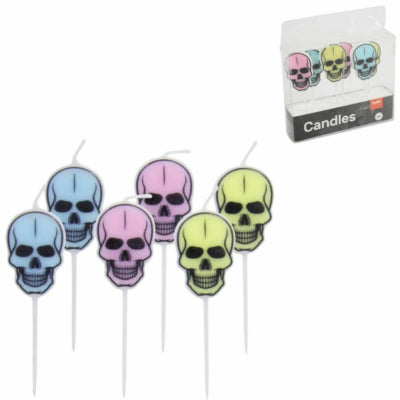 Folat halloween party kaarsen pastel 8 cm set van 6 | 24 stuks