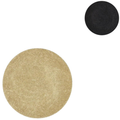 Decoratiebord melamine shine zwart goudkleurig 18 cm 2 assorti | 36 stuks