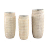 Ptmd bloempot sary hoog l crème 55 cm | 2 stuks