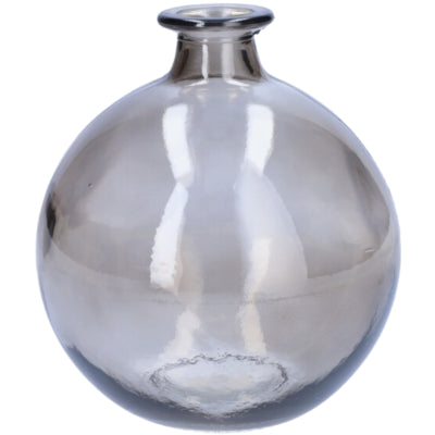 Vaas glas grijs 17 cm | 6 stuks