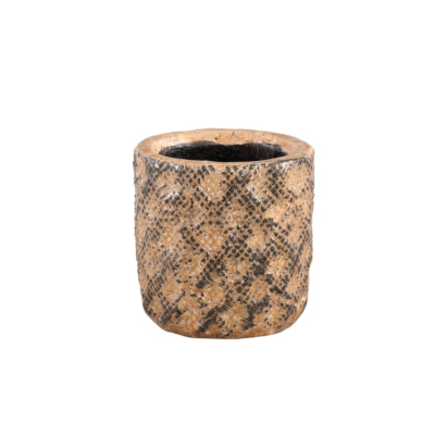 Ptmd bloempot melton xxs bruin 10 cm | 12 stuks