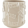 Housevitamin bloempot fuck beige 17,5 cm | 8 stuks
