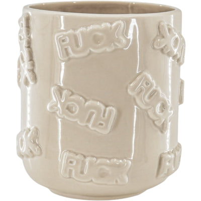 Housevitamin bloempot fuck beige 17,5 cm | 8 stuks