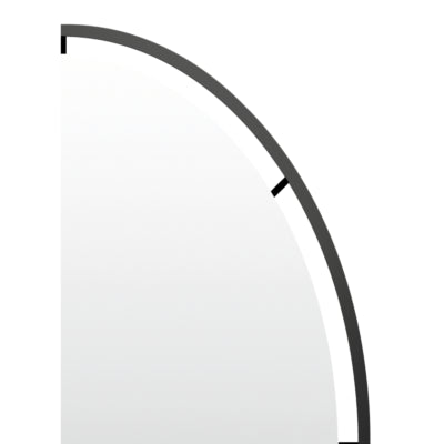 Len-fra wandspiegel salem zwart 80 cm | 2 stuks