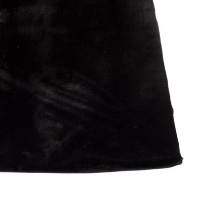 Karpi vloerkleed plush zwart 60 x 90 cm | 2 stuks