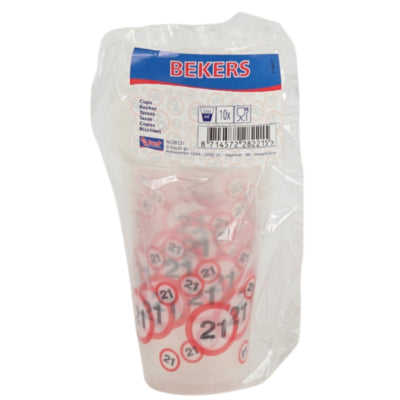 Folat drinkbekers wegwerp 350 ml 10 stuks | 24 stuks