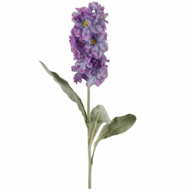 Kunstbloem matthiola paars 56 cm | 24 stuks