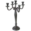 Kandelaar classic aluminium antiek look 40 cm | 2 stuks