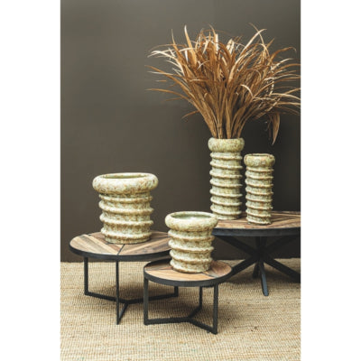 Ptmd bloempot zero swirl crème xs 12 cm | 18 stuks