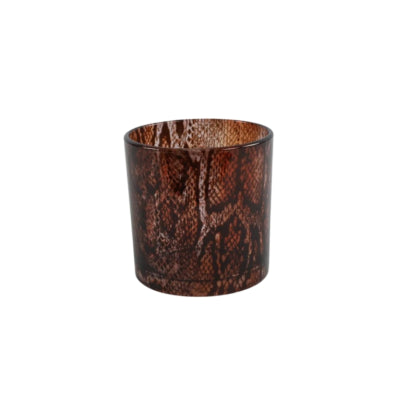 Countryfield theelichthouder kian m bruin 10 cm | 12 stuks