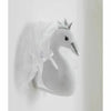 J-line wanddecoratie zwaan pluche 46 cm | 6 stuks
