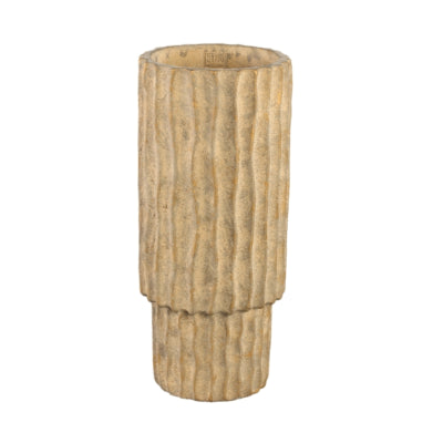Ptmd bloempot mitty hoog s bruin 45 cm | 2 stuks