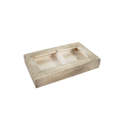 Schaal polly wood beige 21 cm | 24 stuks