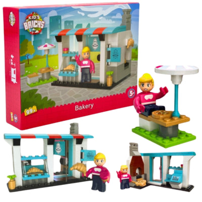 Kids bricks bouwstenen bakkerij 99-delig | 6 stuks