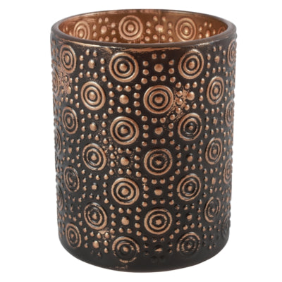 Countryfield theelichthouder hailey l zwart 12.5 cm | 12 stuks
