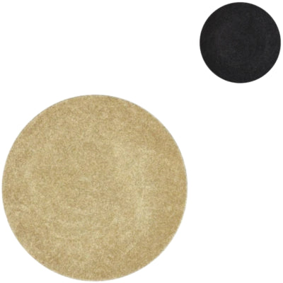 Decoratiebord melamine shine zwart goudkleurig 22 cm 2 assorti | 18 stuks