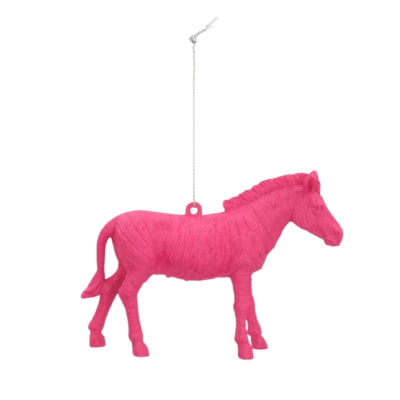 Ngk hanger zebra roze 12 cm | 24 stuks