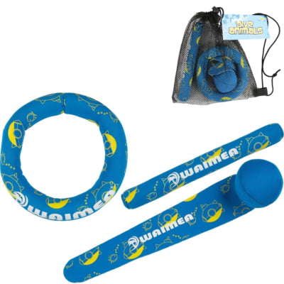 Waimea duikset blauw set van 3 | 10 stuks