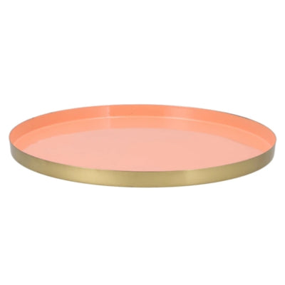 Daan kromhout dienblad marrakech perzik goudkleurig 40 cm | 4 stuks