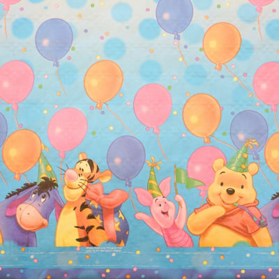 Winnie de poeh tafelkleed op rol papier 1,2 x 6 m | 30 stuks