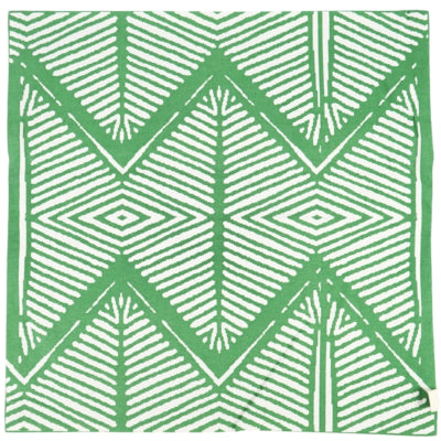 Fair trade kussenhoes tribal groen 45 x 45 cm | 12 stuks