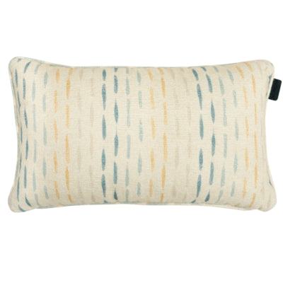 Madison kussen ann beige blauw waterafstotend 30 x 50 cm | 10 stuks