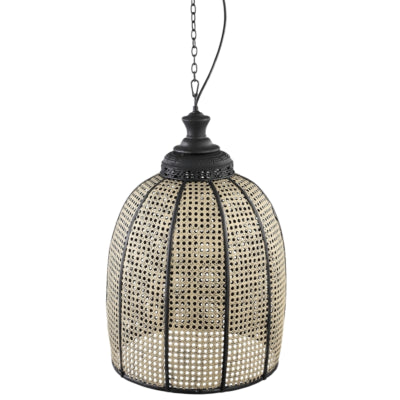 Ptmd hanglamp bayu zwart beige 60 cm | 2 stuks