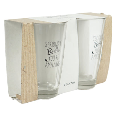Dutch rose longdrinkglazen 330 ml set 2 stuks | 8 stuks